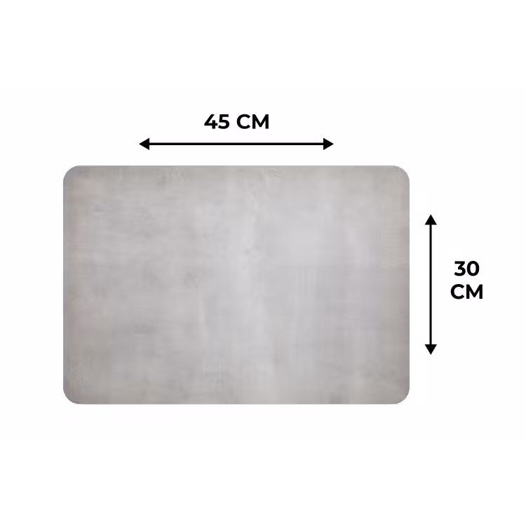 Placemat - 6 stuks - Beton - Grijs - Cement - Industrieel - Structuur — 3