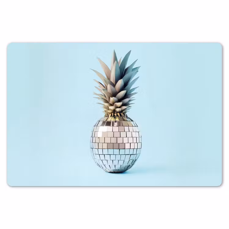 Placemat - 6 stuks - Blauw - Ananas - Disco - Discobal — 7