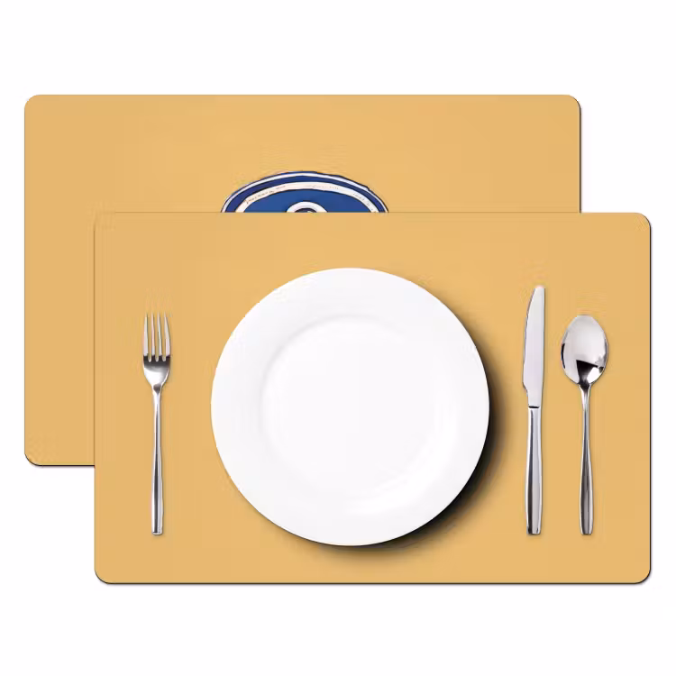 Placemat - 6 stuks - Blikje - Minimalistisch - Blauw - Illustratie — 2