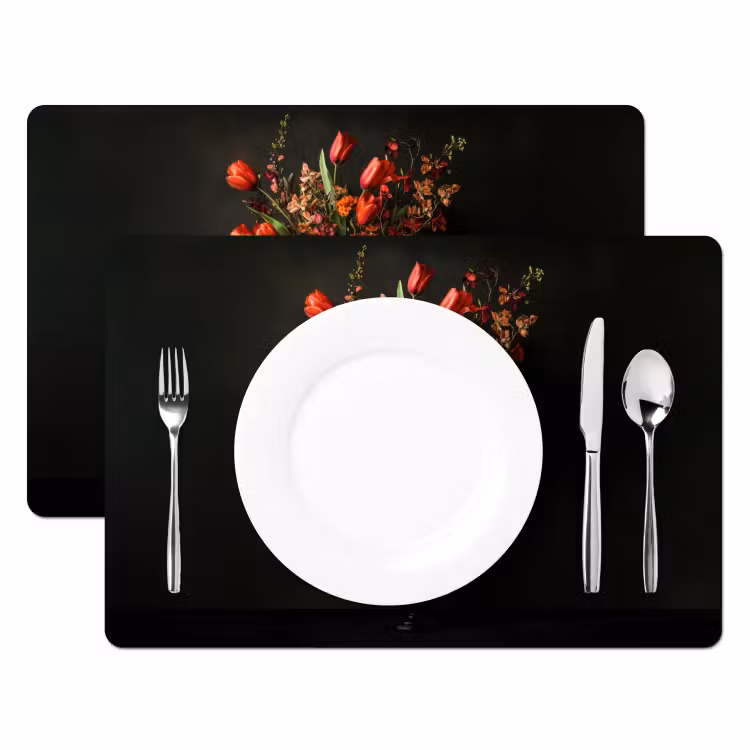 Placemat - 6 stuks - Bloemen - Takken - Boeket — 2