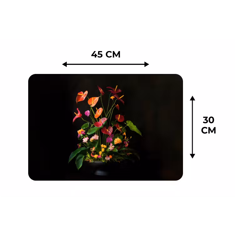 Placemat - 6 stuks - Bloemen - Vaas - Kleurrijk — 3