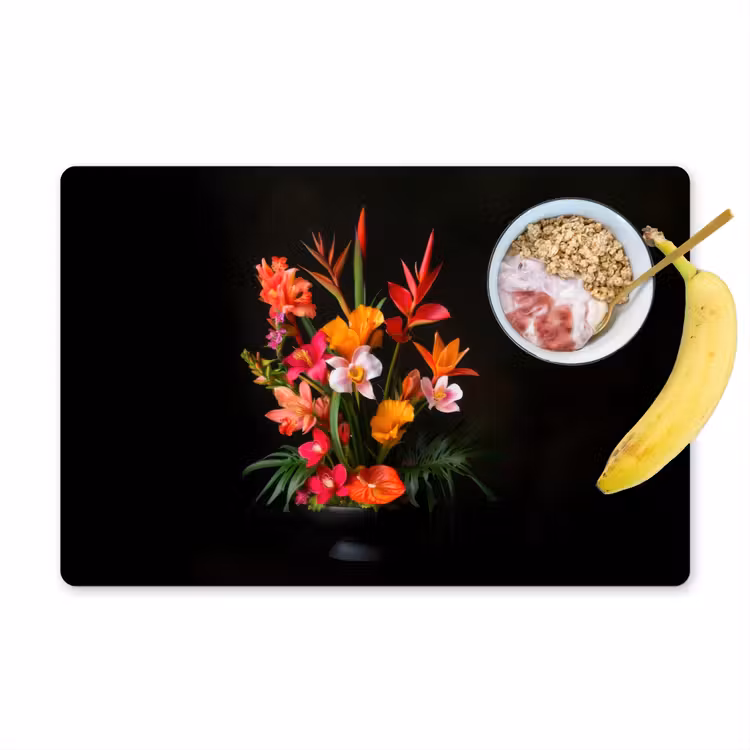 Placemat - 6 stuks - Boeket - Bloemen - Exotisch — 1