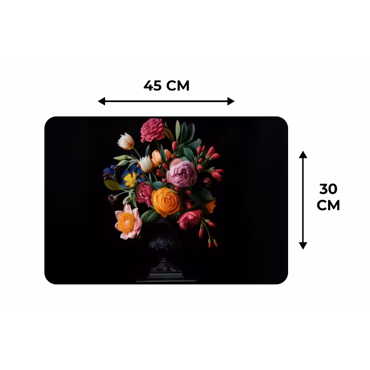Placemat - 6 stuks - Boeket - Romantisch - Kleurrijk — 3