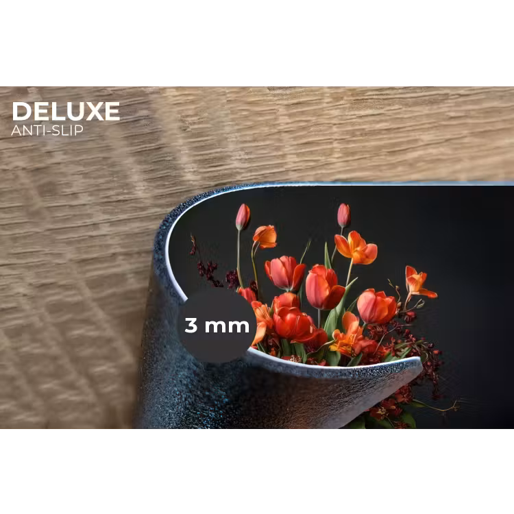 Placemat - 6 stuks - Boeket - Tulpen - Vaas - Rood — 4