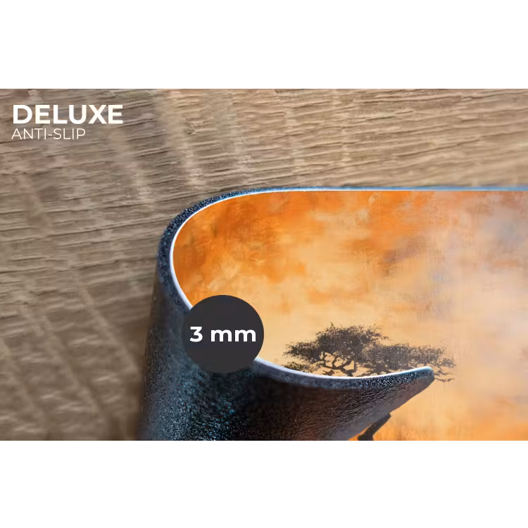 Placemat - 6 stuks - Boom - Landschap - Oranje — 4