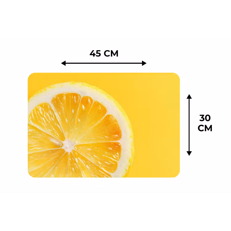 Placemat - 6 stuks - Citroen - Geel - Zonnig — 3