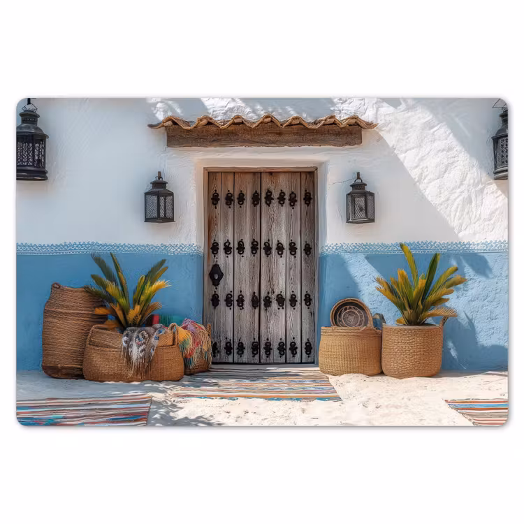 Placemat - 6 stuks - Deur - Manden - Planten — 7
