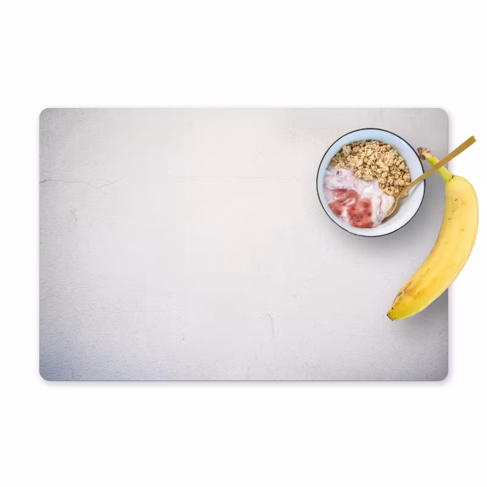 Placemat - 6 stuks - Beton - Wit - Modern — 1