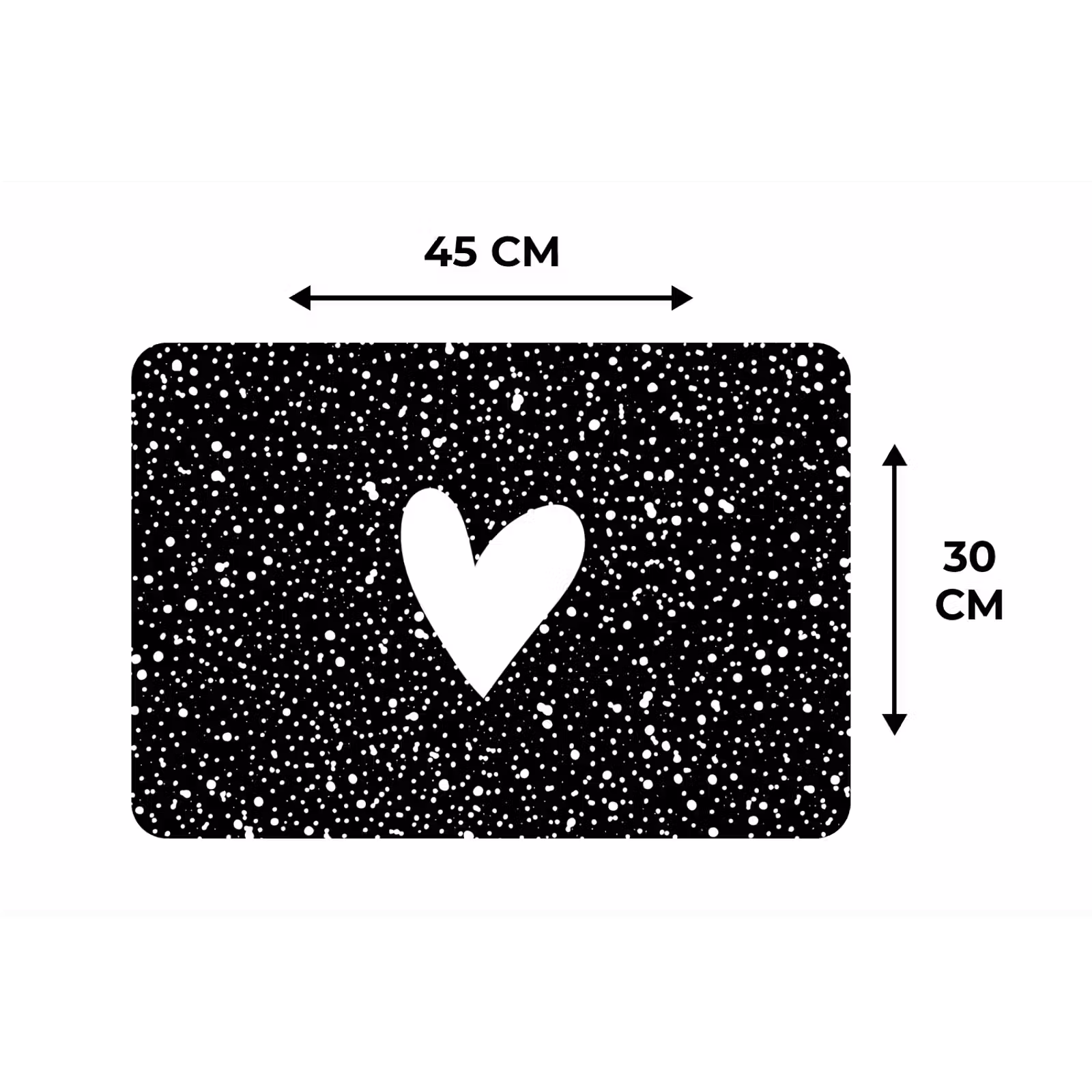 Placemat - 6 stuks - Design - Liefde - Hartje — 1