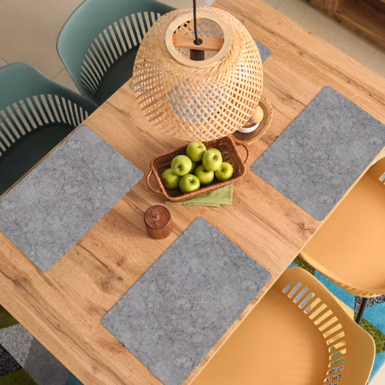 Placemat - 6 stuks - Beton - Antiek - Patronen — 6
