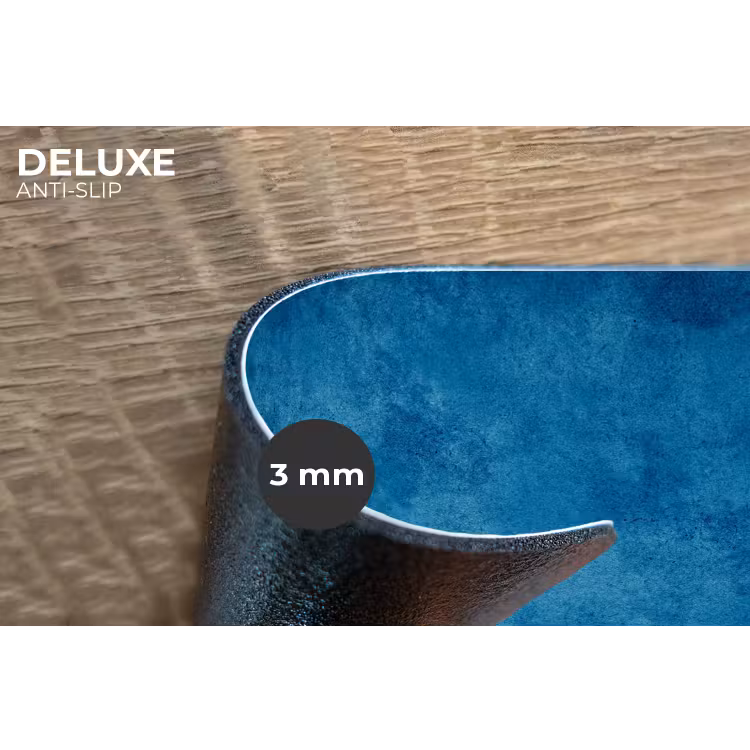 Placemat - 6 stuks - Beton - Blauw - Vintage - Structuur - Industrieel — 4