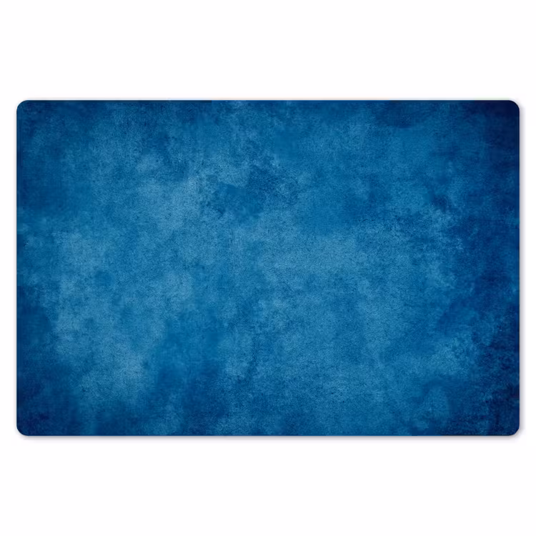 Placemat - 6 stuks - Beton - Blauw - Vintage - Structuur - Industrieel — 7