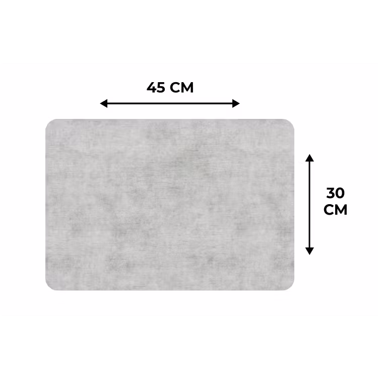Placemat - 6 stuks - Beton - Grijs - Industrieel - Patroon — 3