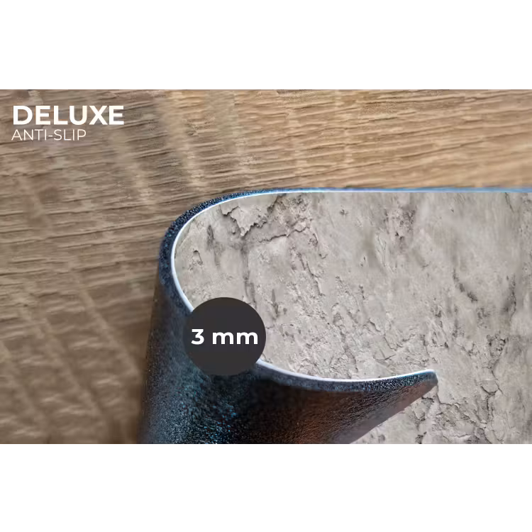 Placemat - 6 stuks - Beton - Grijs - Muur — 4
