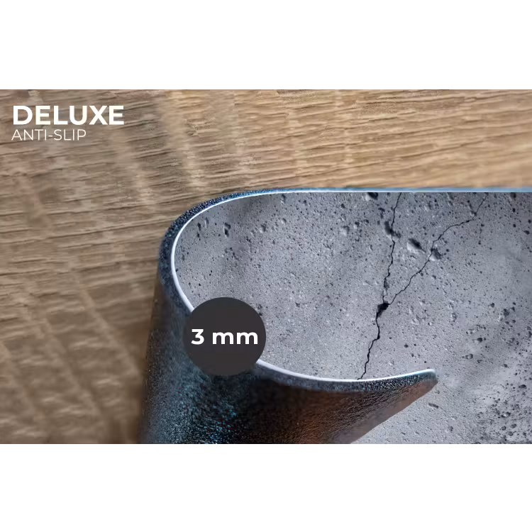 Placemat - 6 stuks - Beton - Grijs - Scheur — 4