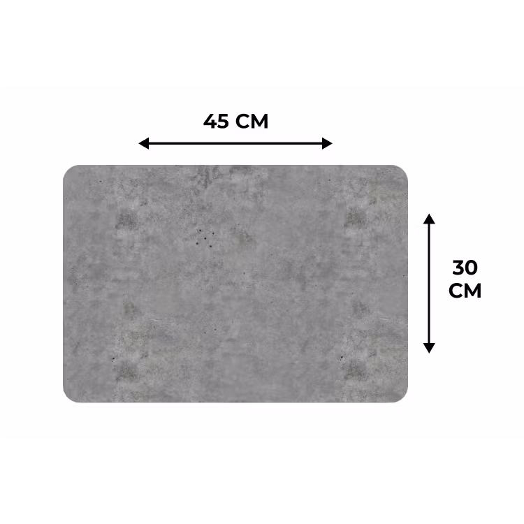 Placemat - 6 stuks - Beton - Industrieel - Patronen — 3