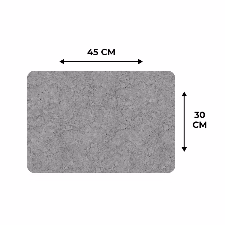 Placemat - 6 stuks - Beton - Muur - Patronen - Industrieel — 3