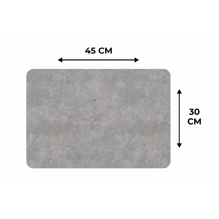 Placemat - 6 stuks - Beton - Patronen - Industrieel — 3