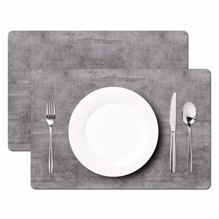 Placemat - 6 stuks - Beton - Patroon - Antiek — 2