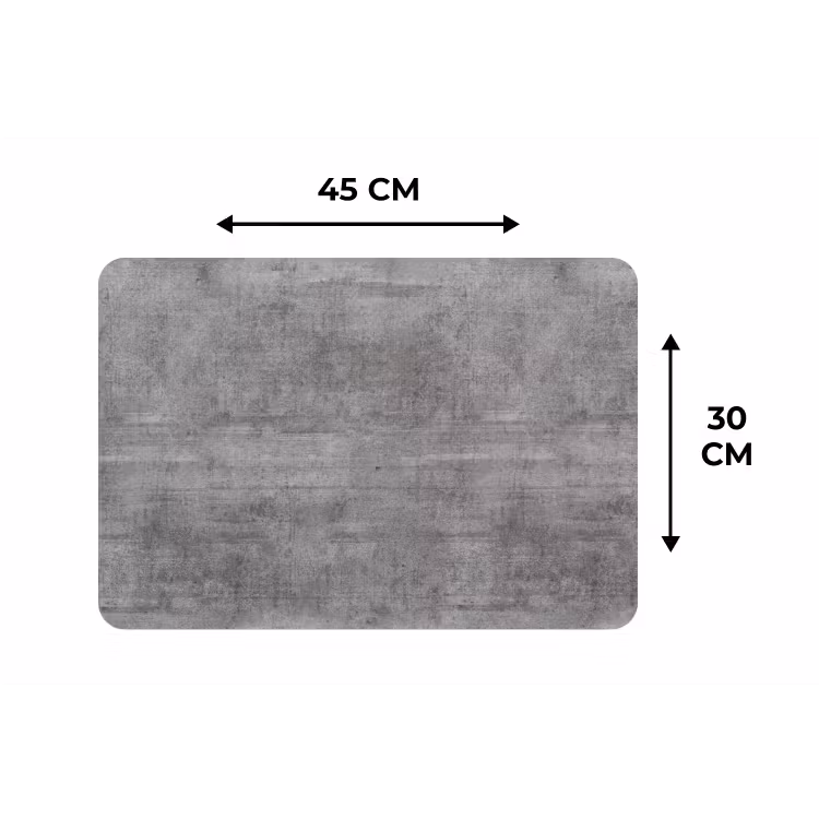 Placemat - 6 stuks - Beton - Patroon - Antiek — 3