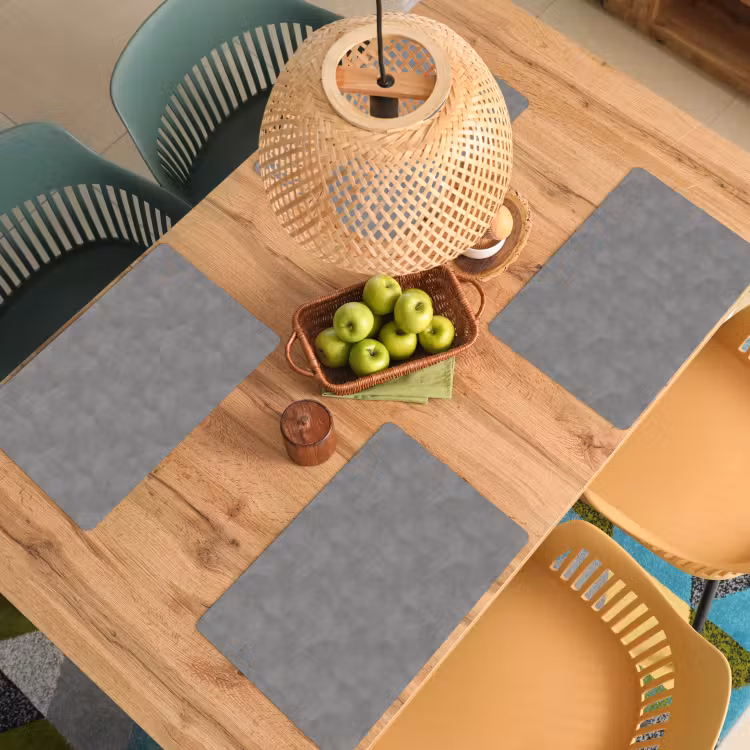 Placemat - 6 stuks - Beton - Structuur - Patroon — 6