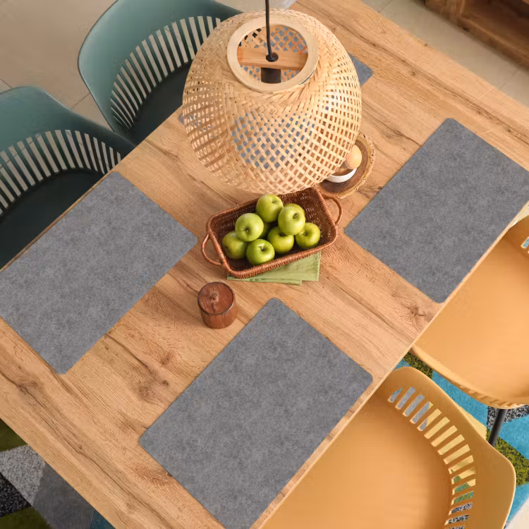 Placemat - 6 stuks - Beton - Textuur - Patronen — 6