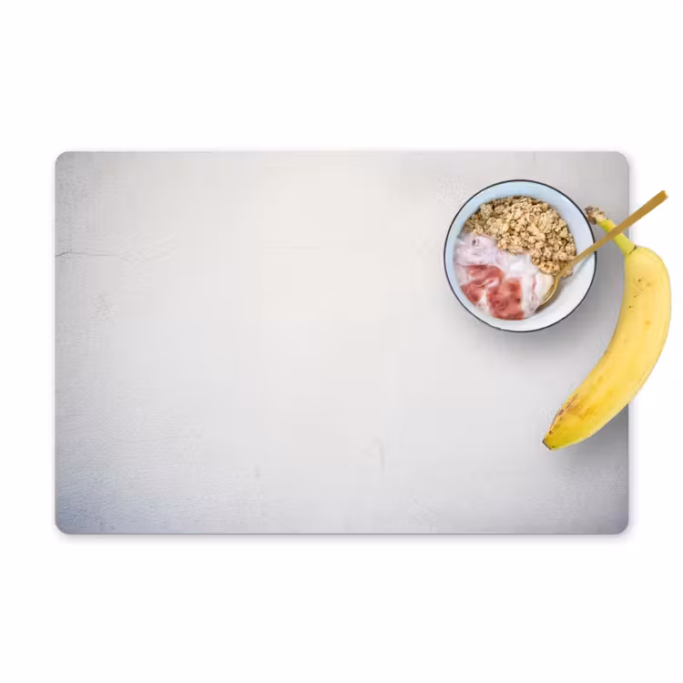 Placemat - 6 stuks - Beton - Wit - Modern — 1