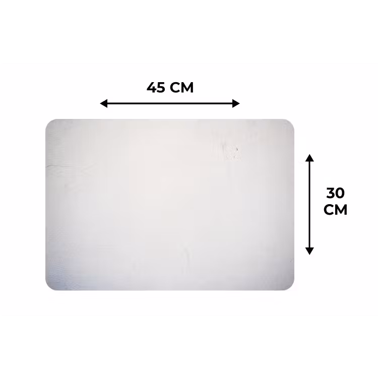 Placemat - 6 stuks - Beton - Wit - Modern — 3