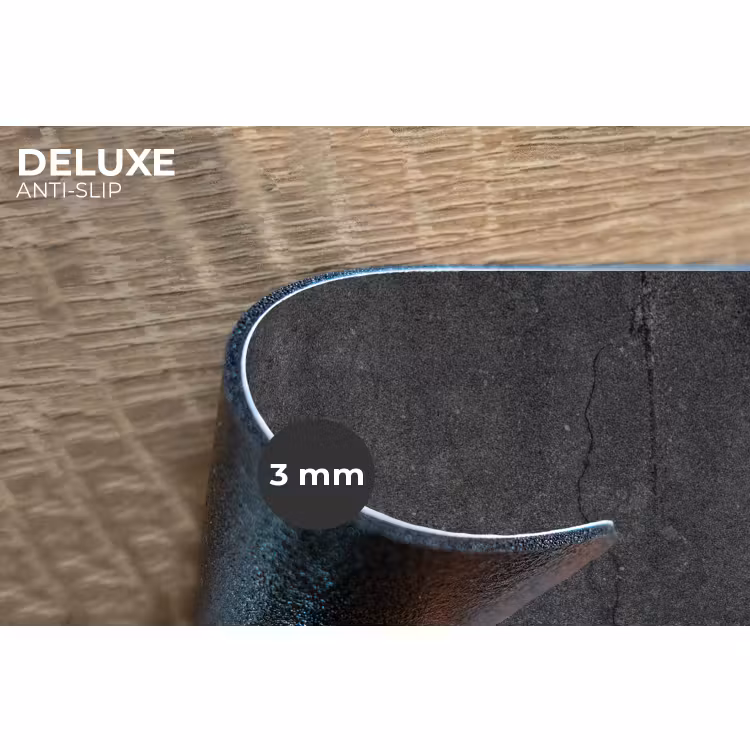 Placemat - 6 stuks - Beton - Zwart - Grijs - Rustiek - Industrieel — 4