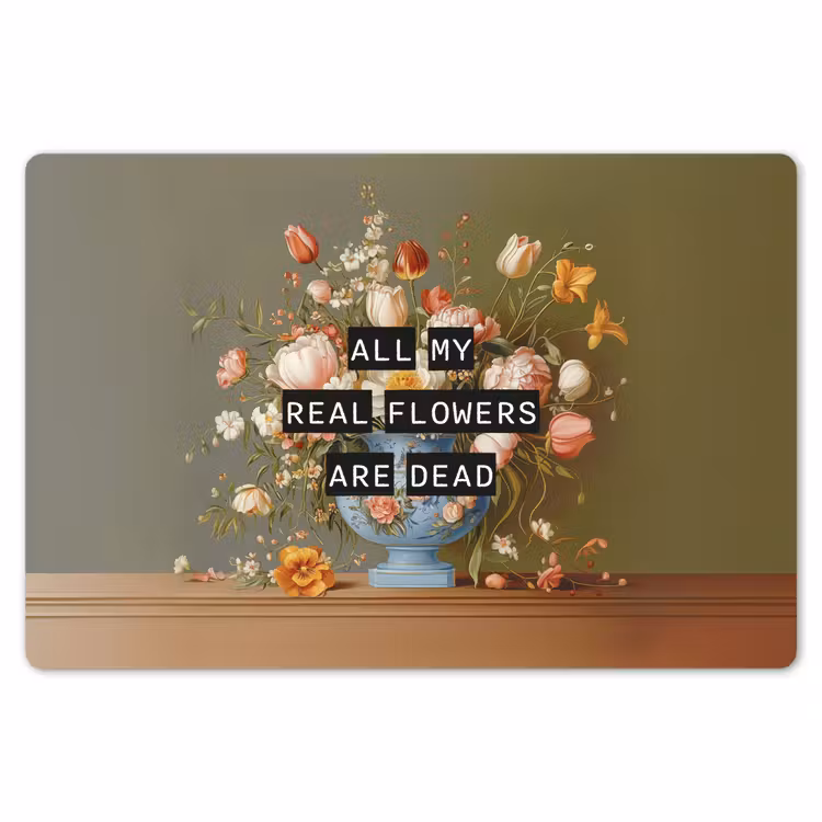 Placemat - 6 stuks - Bloem - Quote - Vintage - Art — 7