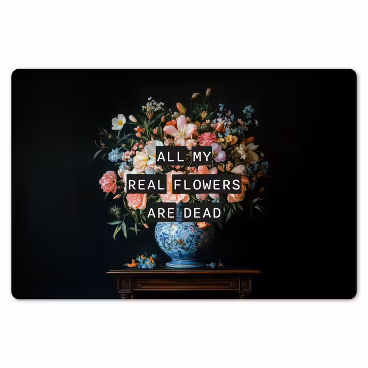 Placemat - 6 stuks - Bloemen - Art - Pastel - Quotes — 7