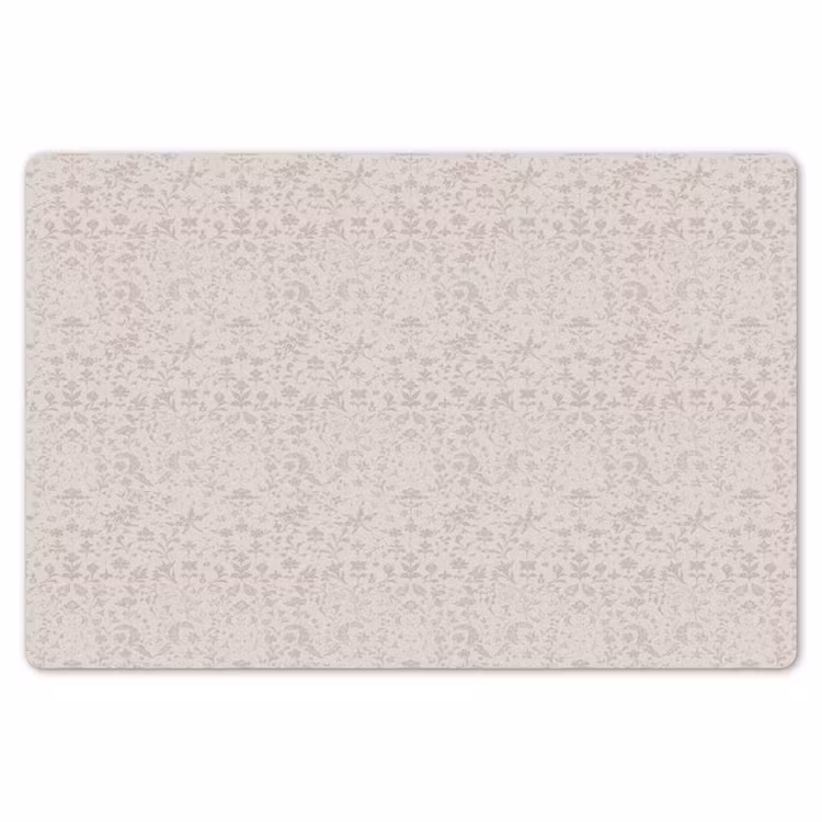 Placemat - 6 stuks - Bloemen - Bladeren - Licht - Taupe — 7