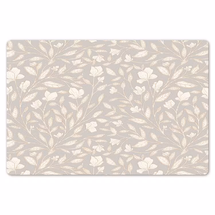Placemat - 6 stuks - Bloemen - Steel - Blaadjes — 7