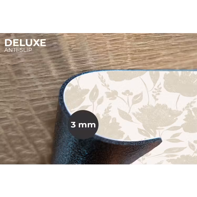 Placemat - 6 stuks - Bloemenpatroon - Silhouet - Wit — 4