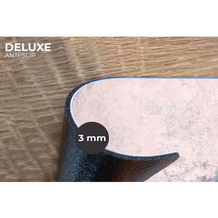 Placemat - 6 stuks - Cement - Beton - Retro - Industrieel - Wit - Blauw — 4
