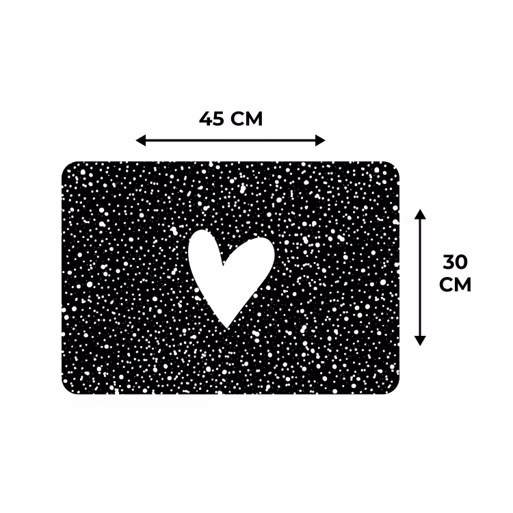 Placemat - 6 stuks - Design - Liefde - Hartje — 1