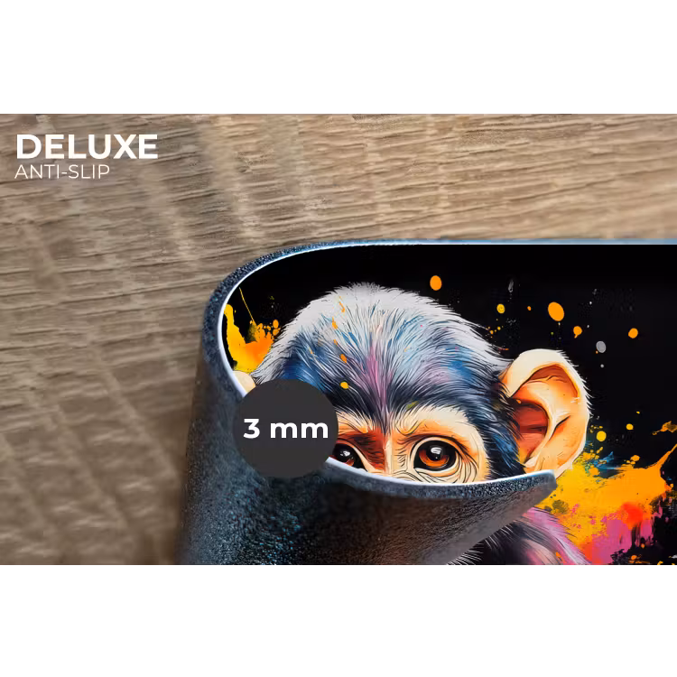 Placemat - 6 stuks - Aap - Graffiti - Kleurrijk - Bananen - Modern — 4