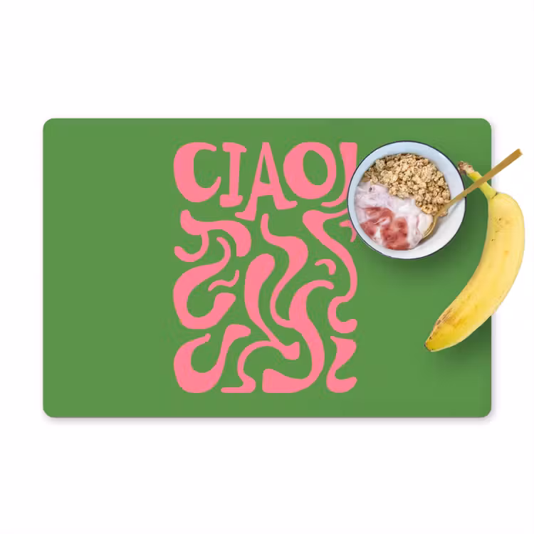 Placemat - 6 stuks - Abstract - Roze - Ciao - Vormen — 1