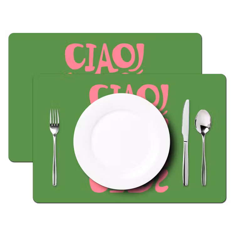 Placemat - 6 stuks - Abstract - Roze - Ciao - Vormen — 2
