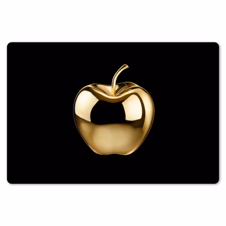 Placemat - 6 stuks - Appel - Goud - Chrome - Zwart — 7