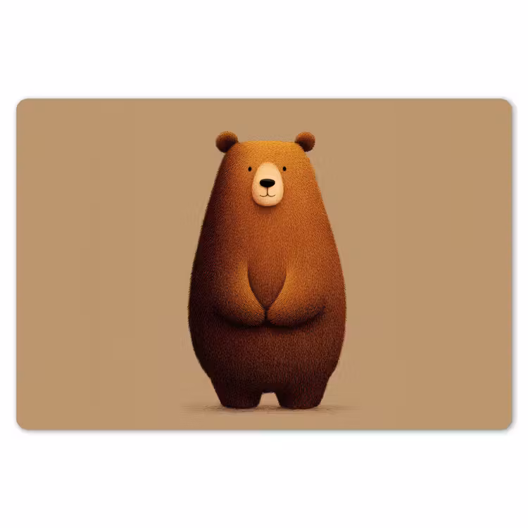 Placemat - 6 stuks - Beer - Minimalistisch - Bruin — 7