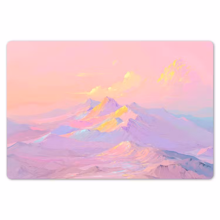 Placemat - 6 stuks - Bergtoppen - Wolken - Dromerig — 7