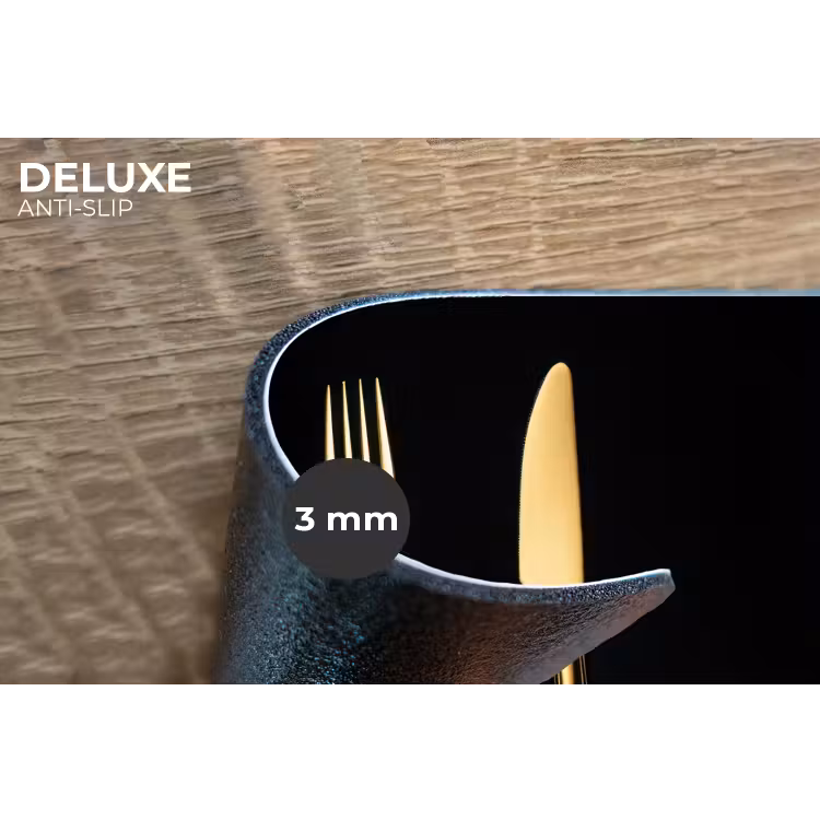 Placemat - 6 stuks - Bestek - Goud - Mes - Vork — 4