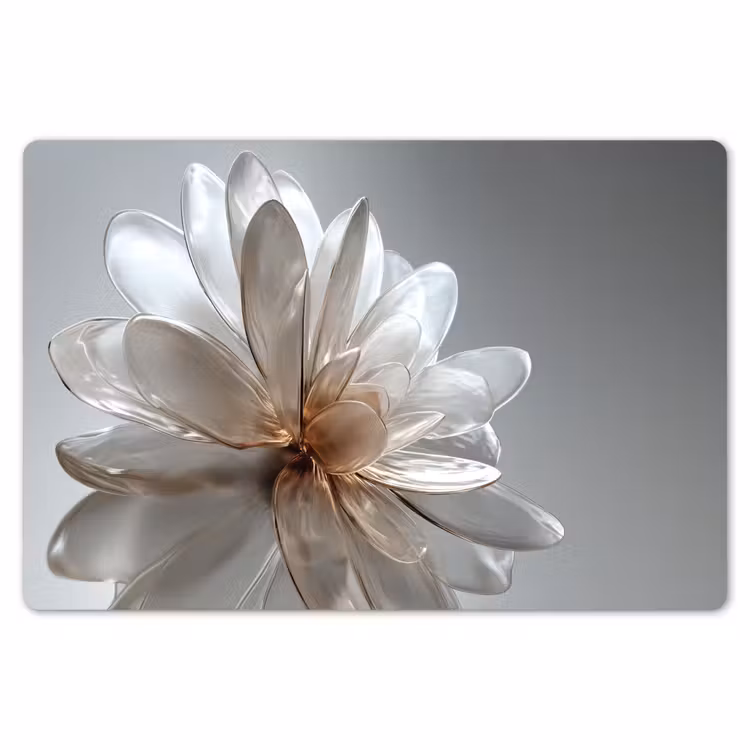 Placemat - 6 stuks - Bloem - Wit - Neutraal — 7