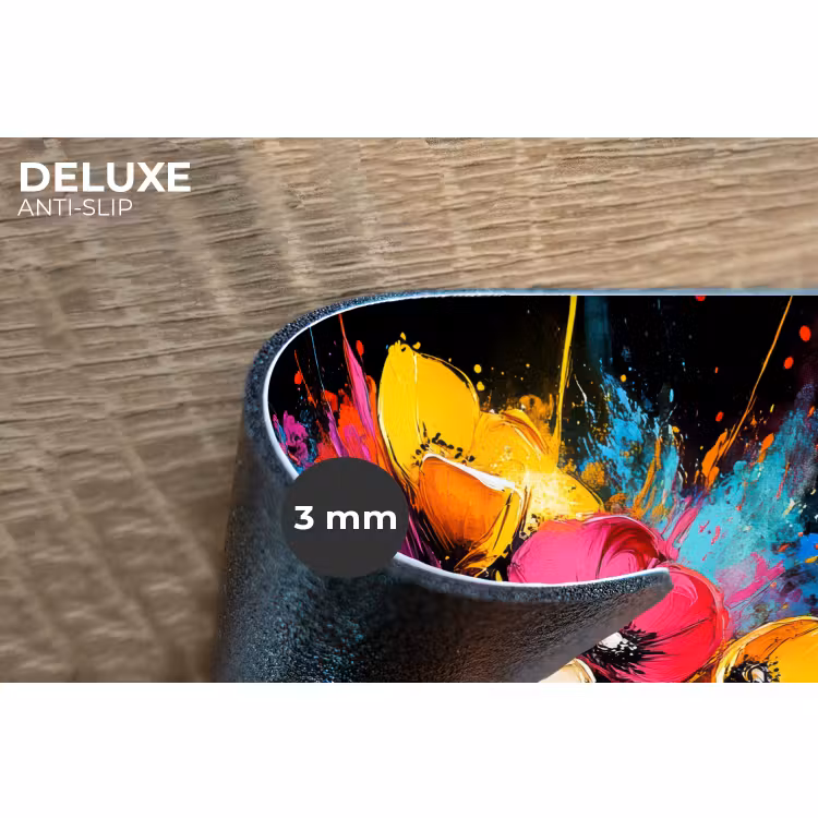 Placemat - 6 stuks - Bloemen - Kleurrijk - Graffiti - Modern - Boeket — 4