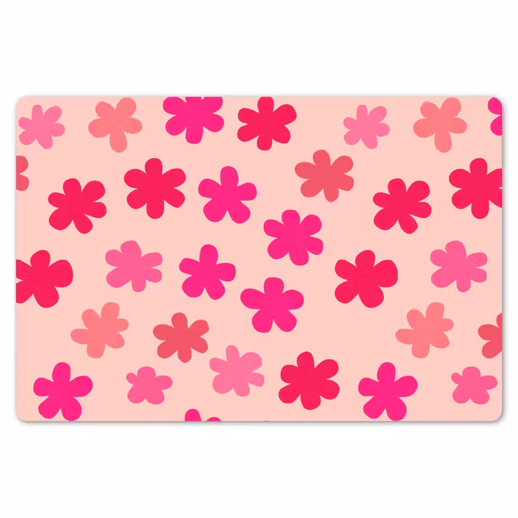 Placemat - 6 stuks - Bloemen - Patroon - Roze — 7