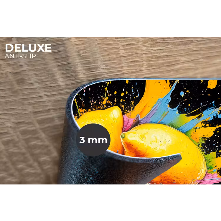 Placemat - 6 stuks - Citroen - Graffiti - Kleurrijk - Verf - Modern — 4