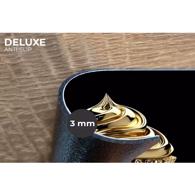 Placemat - 6 stuks - Cupcake - Eten - Goud - Zwart — 4