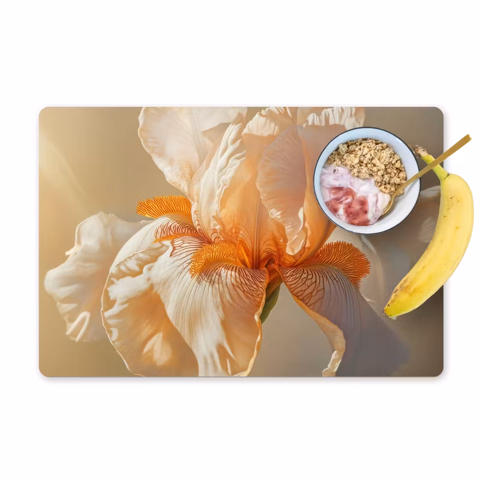 Placemat - 6 stuks - Close up - Oranje - Iris — 1