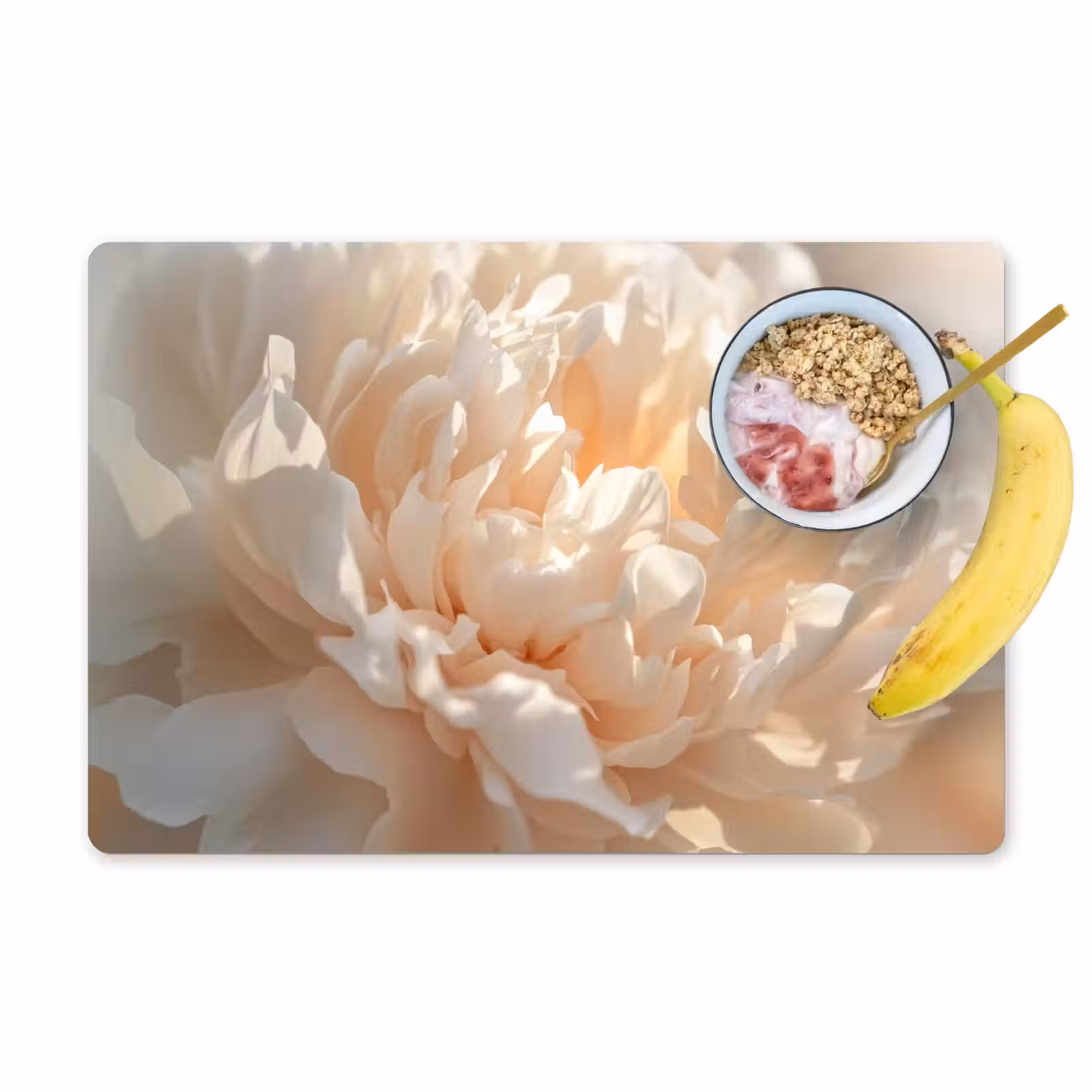 Placemat - 6 stuks - Close up - Pioenroos - Lichtroze — 1